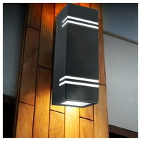 V-Tac VT-7662 7512 LED-Außenwandleuchte GU10 Schwarz