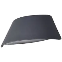 LUCANDE Trapezförmige LED-Außenwandleuchte Glen mit IP65 - Schwarz