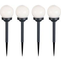 ETC Shop LED Außen Kugelleuchten Solarleuchte Steckleuchte Erdspieß Gartendeko