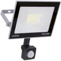 Licht-Erlebnisse LED Scheinwerfer mit Bewegungssensor KROMA 30W GRAU 6500K