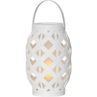 Star Trading LED-Laterne Flame Lantern, weiß, ca. 14x23 cm