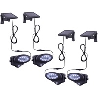 ETC Shop Wandleuchte mit Bewegungsmelder Außen Solarleuchte LED Fassadenleuchte,