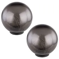 GLOBO LED Solar Stecklampe Kugel mit Lichterkitten 2er Set