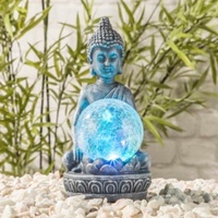 Hi Haushalt International HI 70407 LED Solar Buddha mit