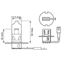 Bosch Glühlampe für Fernscheinwerfer, 1 987 302 031