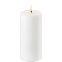 UYuni LED Stumpenkerze 7,8x15cm Nordic White,