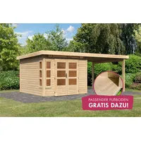 Karibu Gartenhaus KARIBU "Kolimasee 6", beige (naturbelassen), Holz, Gartenhäuser,