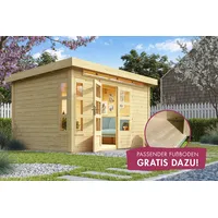 Karibu Gartenhaus KARIBU Kolimasee 7", BxT: 396x273 cm naturbelassen