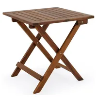CASARIA Beistelltisch 46 x 46 cm braun klappbar