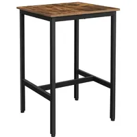 VASAGLE Stehtisch quadratisch 60 x 60 x 92 cm