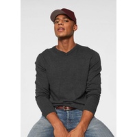 JACK & JONES Ebasic Knit Pullover Mit V-ausschnitt Dark