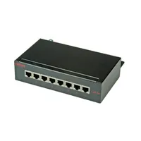 Roline Patchpanel, 8 Ports, Kat.5e (Class D), geschirmt, schwarz