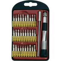 Donau Elektronik 821797 Bit-Set 30teilig Schlitz, Kreuzschlitz Phillips, Kreuzschlitz
