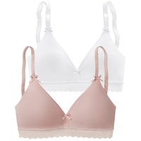 PETITE FLEUR Bralette-BH Damen rose+weiß Gr.70C