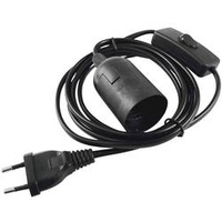 Eurolite 51100666 Lampenfassung E27 60W mit Eurostecker, mit Wippschalter