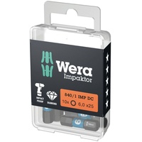 WERA 840/1 IMP DC Impaktor Innensechskant Bit 6x25mm, 1er-Pack