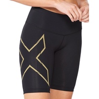 2XU Light Speed Mid-Rise Compression Shorts Damen schwarz S
