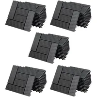 CASARIA WPC Fliesen 55er-Set Mosaik anthrazit - 30x30cm