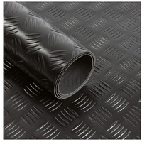 VelvetTrading PVC-Bodenbelag Diamond Cut | schwarz, | 120x100 cm