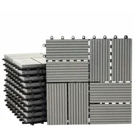 Mendler WPC Bodenfliese Rhone, Holzoptik Balkon/Terrasse, 11x je 30x30cm