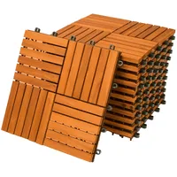 CASARIA Holzfliesen Quattro Mosaik 11er-Set 30x30cm