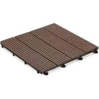 Karat Floordirekt, - Klickfliesen WPC Royal Dunkelbraun 30 x