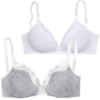 PETITE FLEUR Bralette-BH Damen hellgrau-meliert+ weiß Gr.70C