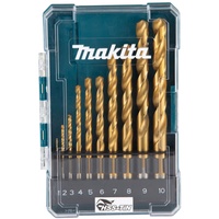 Makita HSS-TiN Metallbohrer-Sortiment, 10tlg
