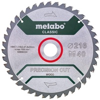 Metabo Kreissägeblatt HW/CT 216 x 30 x 2,4/1,8 Precision