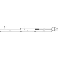 Greisinger GES20-K-1-L01 Lebensmittelfühler -65 bis +550°C Fühler-Typ K