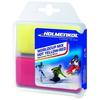 Holmenkol Worldcup Mix hot 2x35g Wachs gelb/rot