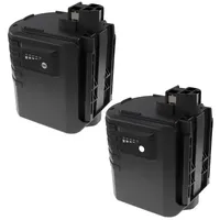 EXTENSILO 2x Akku Ersatz für Bosch 2607335097, 2607335098, 2607335163,
