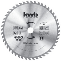 KWB 593059 Kreissägeblatt 300 x 30 Sägeblatt für Tisch-Kreissägen,