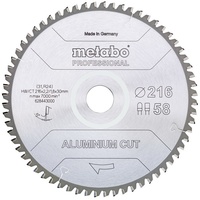 Metabo Sägeblatt "aluminium cut - professional", 305x2,6/2,2x30 Z84 FZ/TZ