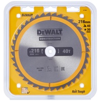 DeWalt Kreissägeblatt stationär 216/30 mm 40WZ DT1953-QZ