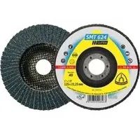 KLINGSPOR Fächerscheibe SMT 624 Supra D.115mm K120 12Grad kon.INOX