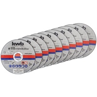 KWB 10 Dünntrennscheiben 115x1,0 Dose