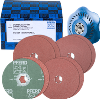 Pferd tools Combiclick Fiberscheiben Set 125 mm inkl. CC-H-GT-Stützteller