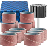 Pferd Schleifhülsen-Set 13-tlg. Korund Ø 45x30mm A40,60,80,150 mit Halter