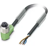 Phoenix Contact Sensor-/Aktor-Steckverbinder M12 Buchse gewinkelt 10,00 m Schwarz