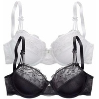 Nuance Bügel-BH Damen schwarz+weiß Gr.75C