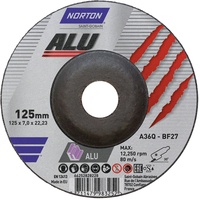 Ede - saint-gobain Schruppscheibe Alu gekröpft 125x7,0 mm