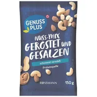 Genuss plus NUSS-MISCHUNG geröstet & gesalzen Nüsse 150,0 g