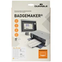 Durable Einsteckschild 142502 34x75mm weiß 280 St./Pack.