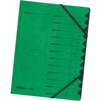 Herlitz Ordnungsmappe 10843332 DIN A4 12 Fächer grün