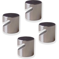 Franken Magnet Haken HMN16 16mm rund silber 4 St./Pack.