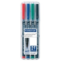 Staedtler Lumocolor Folienstifte-Set farbsortiert permanent 4 St.