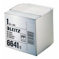 Leitz 66411000 Schutzfolienschild auf Rolle, selbstklebend, 500 Stück, transparent