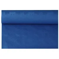 Papstar mit Damastprägung 8 m x 1,2 m dunkelblau,