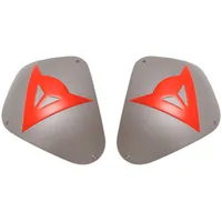 Dainese Sport Aluminium kit, Schulterkappen - Silber/Neon-Rot